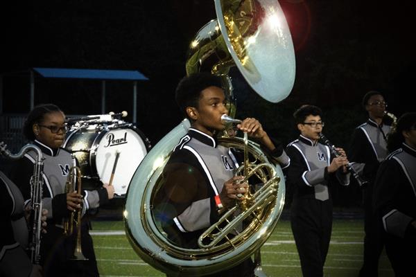 Meade High School Marching Band Performing